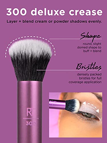 Real Techniques Makeup Brush Set with Blender Sponge-Set Of 5 Real Techniques Makeup Brush Set with Blender Sponge-Set Of 5